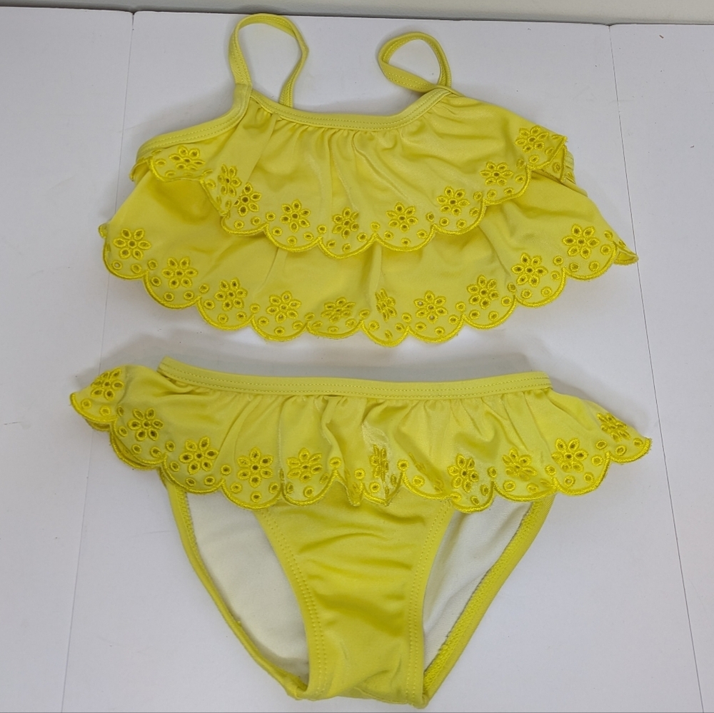 Crazy 8 Yellow Eyelet Bikini 3T